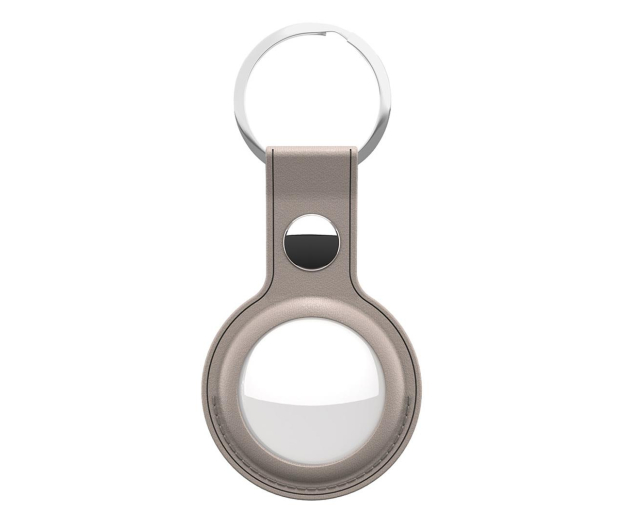 KeyBudz AirTag Keyring skórzane etui ochronne do AirTag sandy beige IEOKBATSB - 1172150 - zdjęcie